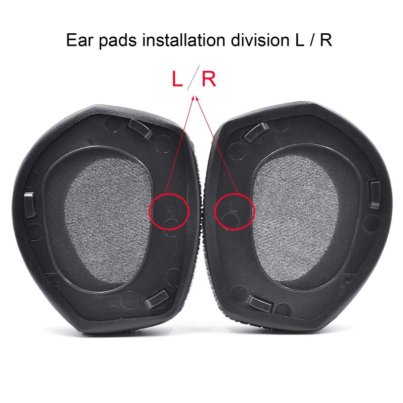 defean RS165 175 185 195 Upgrade Quality Ear Pads Replacement Ear Cushion Foam Compatible with Sennheiser HDR RS165,RS175, RS185,RS195 RF Wireless Headphone,Added Thicknes(Wrinkle Artificial Leather) - Image 4